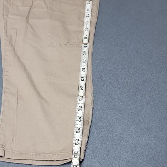 Women's Rewind Cargo Pants Khaki Size 11 with Zippered Cargo Pockets - Picture 7 of 10